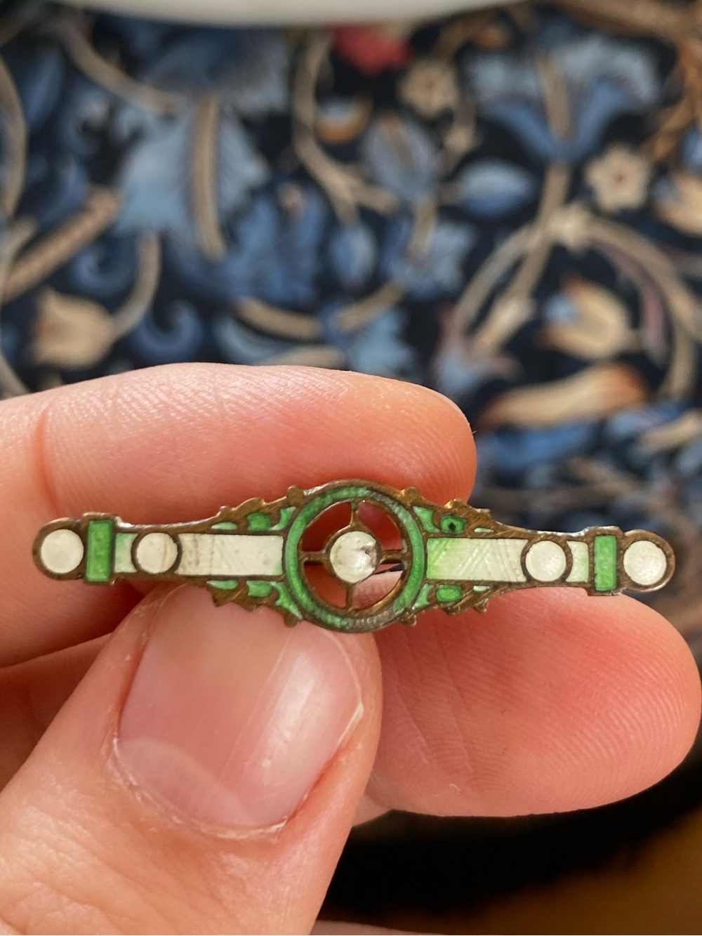 Antique Art Deco Enamel Small Brooch/Pin